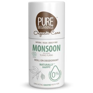 PURE BEGINNINGS Roll On Deodorant Monsoon BIO TESTER 75 ml
