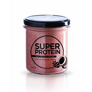 
Balíček zdraví Máslo superprotein, kešu, kokos, jahoda 21% proteinu 330 g
		