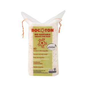 
Bocoton Odličovací tampony z biobavlny, square cotton pads 40 ks
		