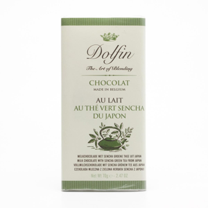 Dolfin Mléčná čokoláda se zeleným čajem Sencha 70 g