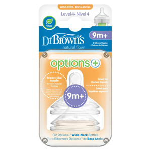 
Dr.Brown´s Options+ Wide-Neck Baby Bottle Nipple Level 4 savičky 2 ks
		