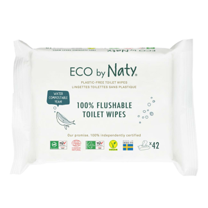 Eco by Naty Vlhčené ubrousky s funkcí toaletního papíru 42 ks