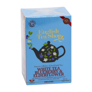 English Tea Shop Bílý čaj borůvka a bezový květ, bio 30 g, 20 ks