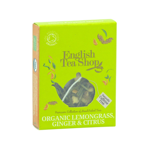 
English Tea Shop Čaj citronová tráva, zázvor a citrusy, bio 2 g, 1 ks
		