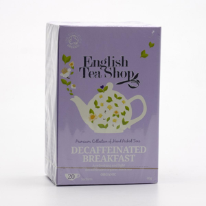 
English Tea Shop Černý čaj English Breakfast bez kofeinu, bio 30 g, 20 ks
		