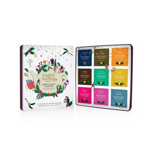 English Tea Shop Prémiová vánoční sada Bílé Vánoce, plechová krabička, bio 144 g, 72 ks