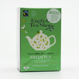 
English Tea Shop Zelený čaj, bio 40 g, 20 ks
		