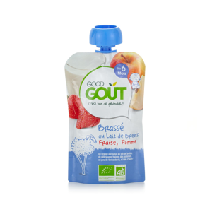 Good Gout BIO Ovčí jogurt s jablkem a jahodou 90 g