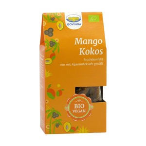 Govinda Ovocné cukroví Mango-Kokos, Bio 120 g