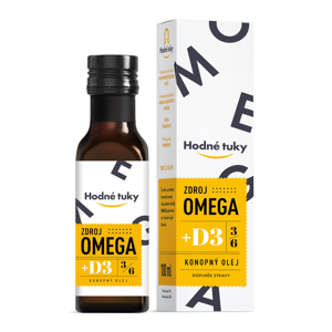 Hodné tuky Omega D3 3 x 100 ml