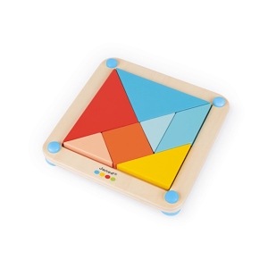 Janod Dřevěná hračka Origami Tangram s předlohami série Montessori 25 karet