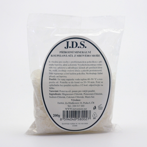 
J.D.S. Koupelová sůl z Mrtvého moře 200 g
		