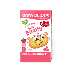 KIDDYLICIOUS Soft Biscotti sušenky měkké jahodové 20 g