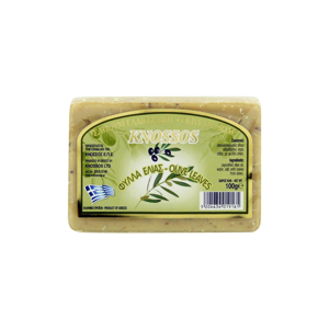
Knossos Mýdlo tuhé olivové, olivové listy 100 g
		