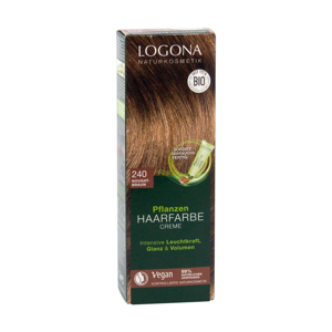Logona Krémová barva na vlasy nugátová hnědá, 240 150 ml