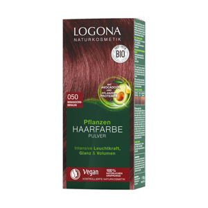 Logona Prášková barva na vlasy mahagonově hnědá, 050 100 g