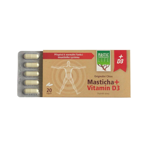 Masticlife Original Chios Masticha + Vitamin D3, kapsle 20 ks