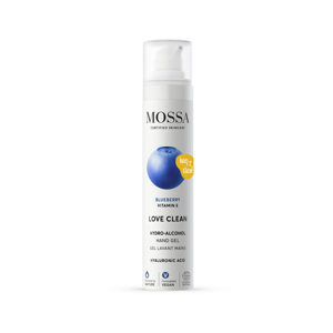 MOSSA Love Clean Hydro-Alcohol hand gel, gel na ruce s alkoholem 50 ml