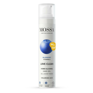 MOSSA Love Clean Hydro-Alcohol hand gel, gel na ruce s alkoholem, Exspirace 08/21 50 ml