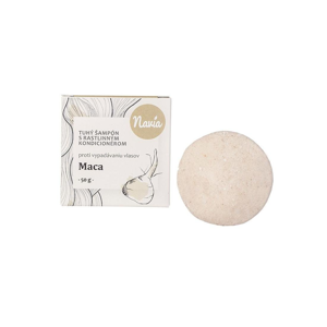 
Navia/Kvitok Tuhý šampon s rostlinným kondicionérem, Maca XXL 50 g
		
