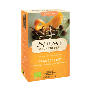 
Numi Organic Tea Bílý čaj Orange Spice 44,8 g, 16 ks
		