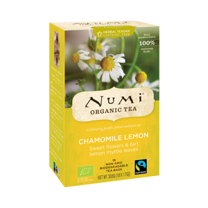 Numi Organic Tea Chamomile Lemon, bylinný čaj 30,6 g, 18 ks