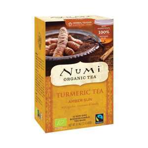 
Numi Organic Tea Kořeněný čaj Amber Sun, Turmeric Tea 41,4 g, 12 ks
		
