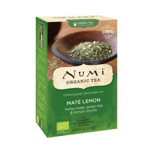 Numi Organic Tea Mate Lemon Green, zelený čaj ochucený 41,4 g, 18 ks
