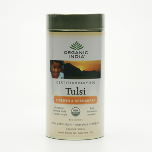 Organic India Čaj Tulsi Honey Chamomile, sypaný bio 100 g