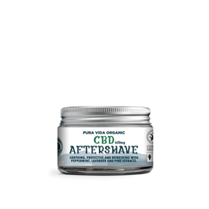 Pura Vida Organic CBD Hydratační krém po holení, 620 mg 30 ml