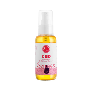 Pura Vida Organic CBD Masážní olej, Senses, 80 mg 50 ml