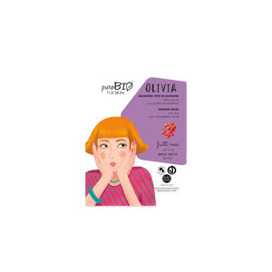 
puroBIO cosmetics Slupovací maska Olivia Red fruits 10 13 g
		