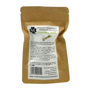 
RaE Přírodní deodorant s vůní citrónové trávy 22 g náhradní náplň
		