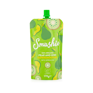 Salvest Smushie BIO Ovocné smoothie s hruškou, kiwi a spirulinou, Exspirace 29/07/2021 170 g