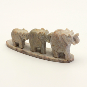 
Shanti Stojánek kamenný na vonné tyčinky, sloni v řadě 1 ks
		