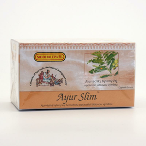 Siddhalepa Ayur Slim, ajuvérdský bylinný čaj, Exspirace 5.8.2021 40 g, 20 ks