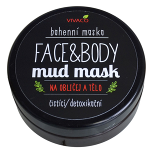 Vivaco Bio organická kosmetika Bahenní maska na obličej a tělo 200 ml