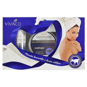 Vivaco Dárková kazeta kosmetiky s kozím mlékem VIVAPHARM