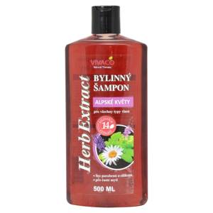 Vivaco Herb extrakt Bylinný šampon Alpské květy HERB EXTRACT 500 ml