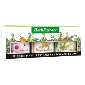 Vivaco Herb extrakt Dárková kazeta bylinných mastí B HERB EXTRACT 3 x 125 ml