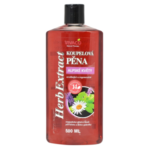 Vivaco Herb extrakt Pěna do koupele Alpské květy HERB EXTRACT 500 ml