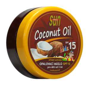 Vivaco Opalovací máslo s kokosovým olejem pro děti SPF 15 SUN VITAL 200 ml