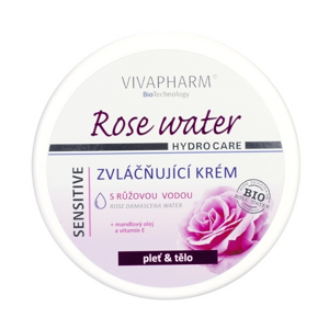 Vivaco Zvláčňující krém s růžovou vodou VIVAPHARM 200 ml